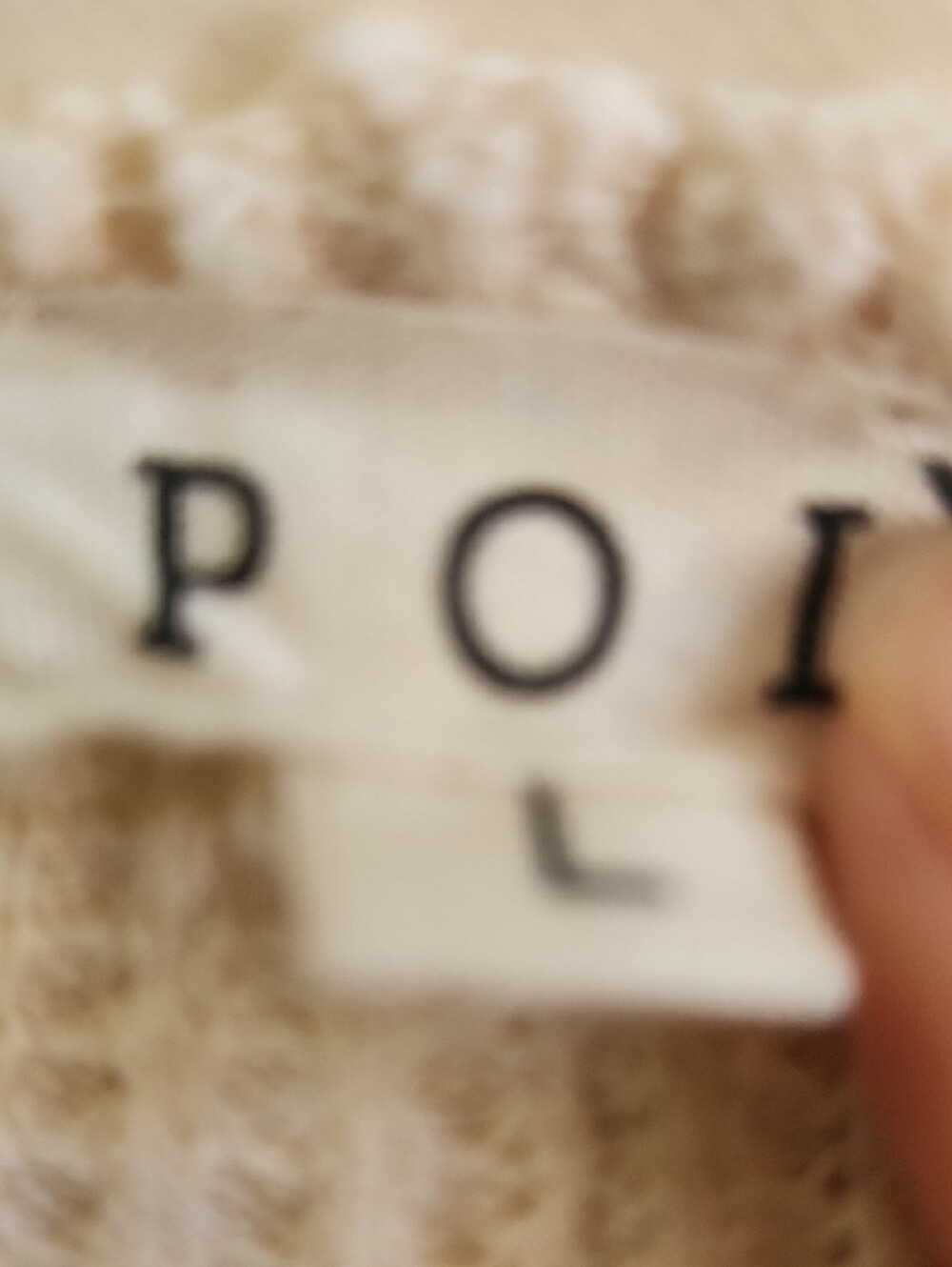POL  Boutique Boho Oversized Cream Patchwork Waffle-Knit Studded Sweatshirt - Picture 9 of 11